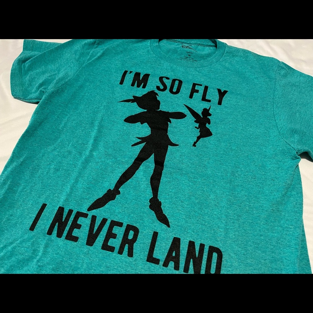 Disney Peter Pan I’m So Fly I Never Land Short Sleeve T Shirt Men Medium M